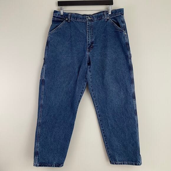Wrangler Jeans Men's 38 x 30 (37x30) Carpenter Baggy Loose Retro Distressed - Picture 1 of 14